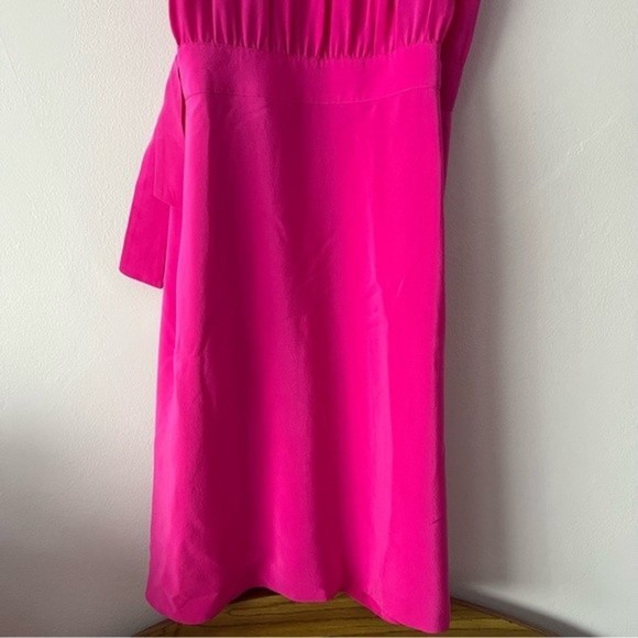 The Podolls Barbiecore Pink Silk Wrap Dress XS - Picture 9 of 11